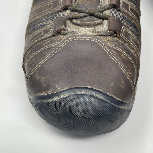 Keen Utility Flint Mid Steel Toe Boots Mens 13 D Brown Leather Work Hiking - Picture 6 of 16